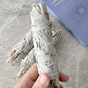 Handcrafted White Sage Smudge Sticks - 6" Natural Purifying Sage Wands