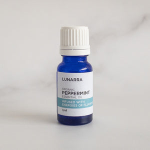 Organic Peppermint Essential Oil Infused with the Energies of Fluorite 15ml